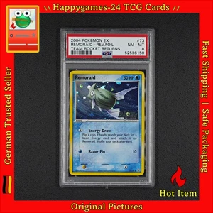 PSA 8 - Remoraid - Pokemon Karte TCG 73/109 Reverse EX Team Rocket Returns /V66 - Bild 1 von 14