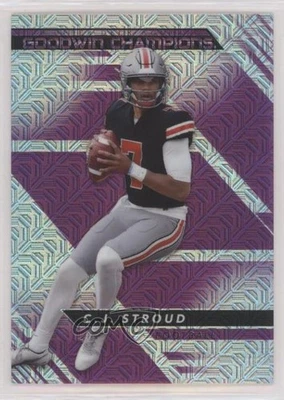 2022 Upper Deck Goodwin Champions Platinum High Series Pink Traxx /299 CJ Stroud - Image 1 of 2