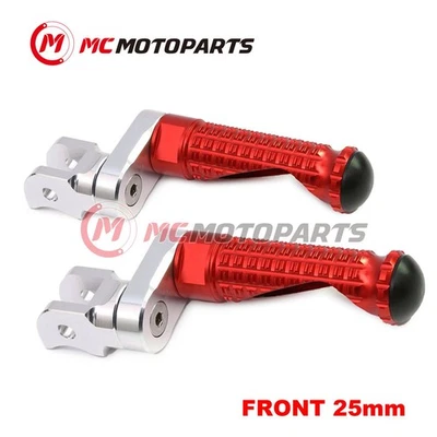 For Suzuki GSXR 750 04-05 MPRO 25mm Extended RED Front Foot Pegs Foto 1 de 4