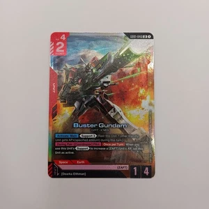 Buster Gundam GD01-046 LR Legendary Rare Foil Bandai Gundam Card Game Zaft - Picture 1 of 2