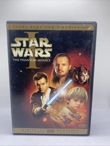 STAR WARS I THE PHANTOM MENANCE (dvd) Liam Neeson Ewan McGregor - Picture 1 of 8