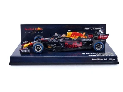 Minichamps 1/43 Red Bull Racing Honda RB16B 2021 F1 Belgian GP Winner #33 M. Ver - Image 1 of 4