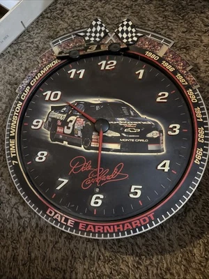Dale Earnhardt 7 Time Winston Cup Champion Could Be Yours NASCAR Clock - Image 1 of 4