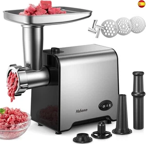 Yabano Picadora de carne eléctrica 3 en 1, de acero inoxidable, con relleno de  - Imagen 1 de 8