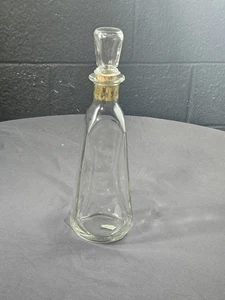 Vintage Bourbon Decanter By Walker's DeLuxe Glass 4/5 Qt Empty Bottle - Picture 1 of 7