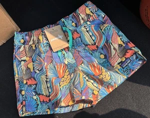 New NWT Patagonia Kids Costa Rica Baggies 3” Shorts Joy Pitch Blue Size Large - Picture 1 of 4