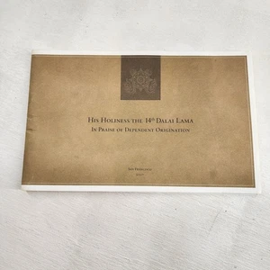 His Holiness The 14th Dalai Lama Speech Pamphlet San Francisco 2007 - Picture 1 of 6