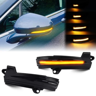 2x Luz de señal de giro LED secuencial para Ford Fusion Mondeo 2013-2020 versión EE. UU. Foto 1 de 4