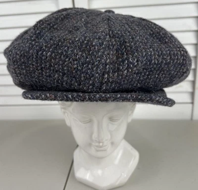 De colección Pendleton 100% Lana Virgen Tweed Newsboy Cabbie Gorra Sombrero XL Foto 1 de 4