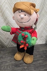 Peanuts Charlie Brown Door Greeter  Christmas Holiday Greeter 2017 , New - Foto 1 di 4