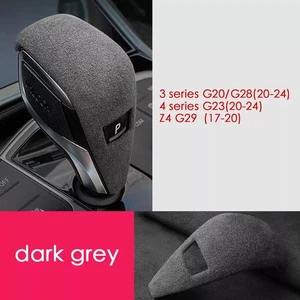 Car Interior Suede Leather Gear Shift Knob Cover Trim For BMW G20 G28 G23 Z4 G29 - Bild 1 von 8