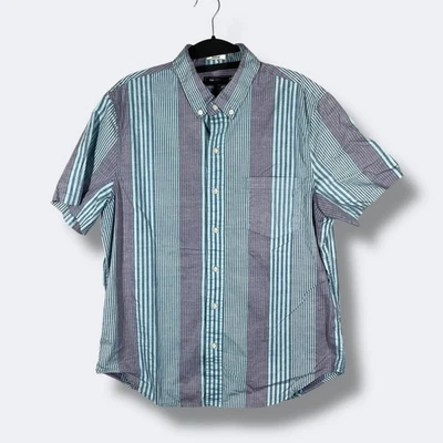 Reyn Spooner Tailored Fit S/S Button Up Shirt Mens M Striped Camp Vacation - Image 1 of 4