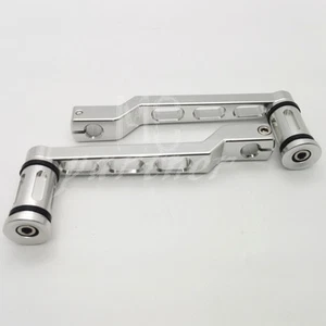 Palanca de cambio cromada de punta de tacón con clavija de palanca de cambios para Harley Touring Softail Tri Glide - Imagen 1 de 7