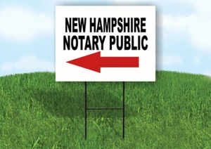NEW HAMPSHIRE _NOTAR Hofschild mit Ständer RASENSCHILD einzeln - Bild 1 von 5