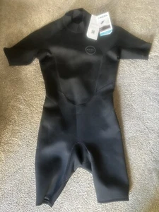 Xcel Axis 2mm Springsuit Wet Suit Black Long Sleeve Shorts Mens Large L - Picture 1 of 6