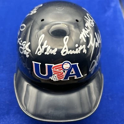 2005 US National Baseball Team Signed Mini-Helmet w/ Max Scherzer, David Price - Image 1 of 4