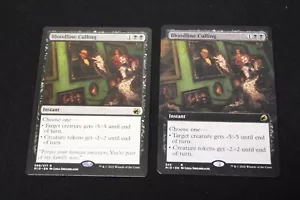 Bloodline Culling x2 (1 Extended Art) Innistrad: Midnight Hunt quasi nuovo MTG - Foto 1 di 2