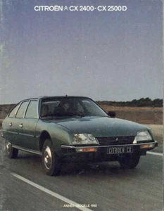 Catalogue brochure Citroën CX 2400 / 2500 D 09/1979 France - Imagen 1 de 2