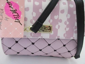 Luv Betsey By Betsey Johnson LBADDY Pink/White Quilted Crossbody Bag NWT - Picture 1 of 6