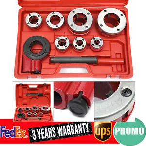 Ratchet Ratcheting Pipe Threader Kit 3/8" to 2" Dies and Portable Storage - Picture 1 of 24
