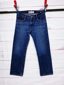 Levi's 505 Boys Denim Straight Jeans Size 20 Regular Blue 5 Pockets - Picture 1 of 8