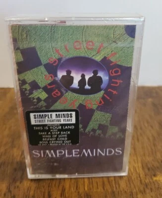 Vintage Original 1989 Simple Minds Cassette Tape "Street Fighting Years" NEW  - Image 1 of 4
