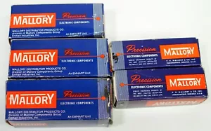 Lot of 5 Mallory Large Can Electrolytic Capacitors 13000uF 25V & 77000uF 15V - Picture 1 of 4