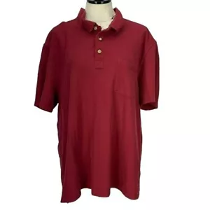 G.H. Bass and Company Herren Hemd rot Poloshirt Gr. XXL - Bild 1 von 8
