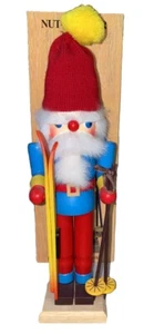 Vintage Nussknacker Dorf Jean Claude Skifahrer 1992 Weihnachtsdeko Box enthalten - Bild 1 von 5