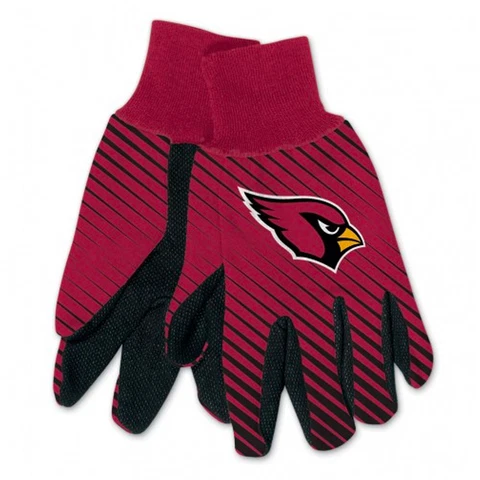NEW Licensed Football Black & Red Arizona Cardinals Gripped Utility Gloves Cover