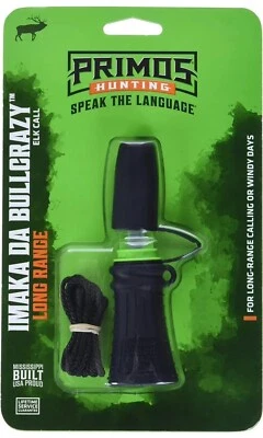 New Sealed Primos Imaka Da Bullcrazy Long Range Elk Call Hunting NEW Model 941 - Image 1 of 3