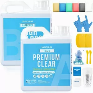 72oz Crystal Clear Epoxy Resin Kit Casting and Coating - Picture 1 of 5