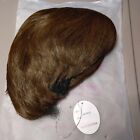 Emmor Short Brown Human Hair Mixed Synthetic Fiber Wig Daily Use #8/30