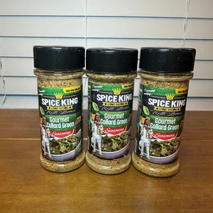 3 Spice King Gourmet Keith Lorren Collard Green Seasoning 3.6 oz Each - Picture 1 of 5