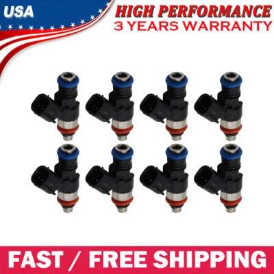 Set of 8 Fuel Injectors for Chevrolet Camaro 7.0L 2014-15 & Corvette 7.0L 06-13 - Image 1 of 4