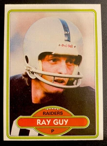 1980 Topps Ray Guy Oakland Raiders #310 NM HOF - Picture 1 of 2