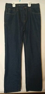 Old Navy Denim Blue Straight Built in Tough Kids boy Jeans size 14 - Picture 1 of 3