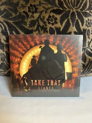 TAKE THAT HAND SIGNED CD SINGLE GIANTS +3 Live Tracks NEW SEALED 2017 - Image 1 of 4
