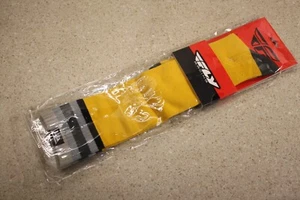 Calcetines de equitación Fly Racing 2022 MX finos amarillos grises grandes / XL 1855 Z2 - Imagen 1 de 3