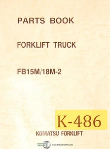 Carretilla elevadora Komatsu FB15M 18M-2, manual de piezas y diagramas 1991 - Imagen 1 de 7