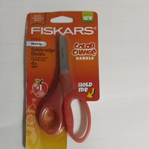 Fiskars Scissors Color Change purple Handle Blunt-tip ages 4+ safety edge blade - Picture 1 of 3