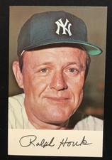 1971 New York Yankees Clinic Day Postcard Dexter Press Ralph Houk NM- MINT