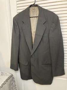 CHAQUETA BLAZER HOMBRE OSCAR DE LA RENTA GRIS 42L 2 BOTONES 100% LANA - Imagen 1 de 7