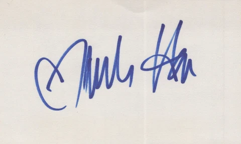 Melissa Joan Hart signed 3x5 index card Vintage Cover