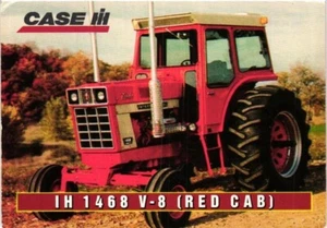 Ertl Harvest Heritage Trading Card #C15 Case IH 1468 V8 Red Cab Tractor - Bild 1 von 2