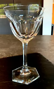 Long Stemmed Heavy Bevelled Wine Glass 6.5ins - Picture 1 of 16