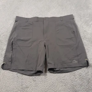 L.L. Bean Athletic Shorts Mens 2XL 44 x 9 Elastic Waist Outdoor Gray Stretch - Picture 1 of 11