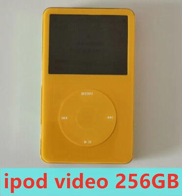 Latest Apple iPod Video 5th Gen 256GB Yellow Upgraded SD Card SSD - Warranty - Image 1 of 3