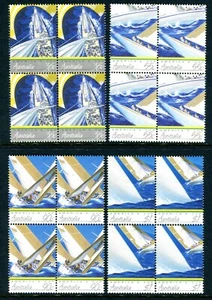 America's Cup Defence 1987 - Juego completo MUH en bloques de 4 - Imagen 1 de 1