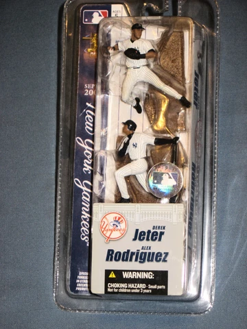 Derek Jeter & Alex Rodriguez 2004 Stadium Giveaway 3 inch McFarlane Figures NIB Cover